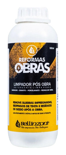 Limpador Pós Obra Detergente Alcalino Bellinzoni 900ml      