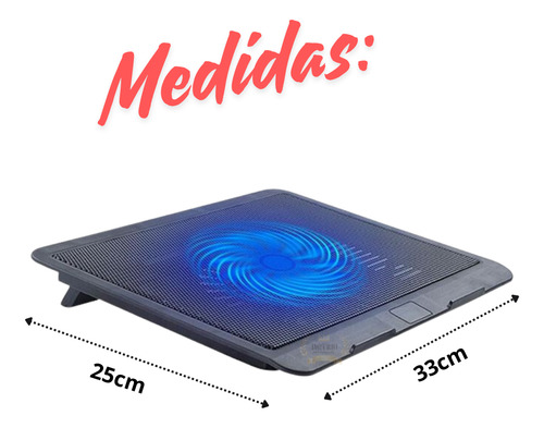 Base Enfriadora Notebook Ventilador Para Notebook Usb Mesa