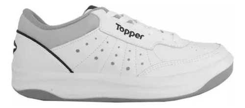 Zapatillas Topper X-Forcer color blanco/gris/azul - adulto 42 AR