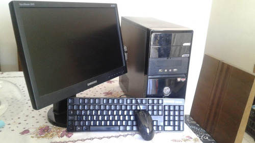 Computador Qbex Amd C60 Hd 750 Gb Memória 4gb + Monitor 20