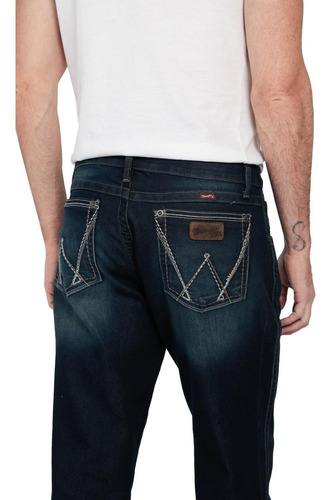 Imagen 5 de 5 de Pantalon Jeans Vaquero Slim Fit Wrangler Hombre W03