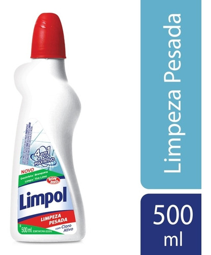 Limpeza Pesada Limpol Cloro Max At 500ml