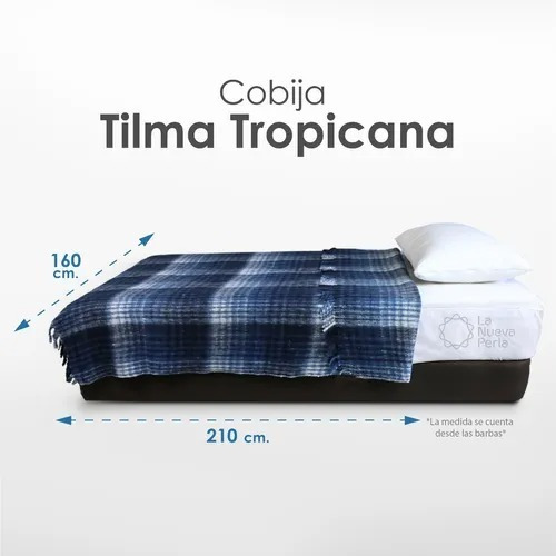 Cobija C/barba Tilma Nevada 1.40mx2m Colap Ecológica Gruesa