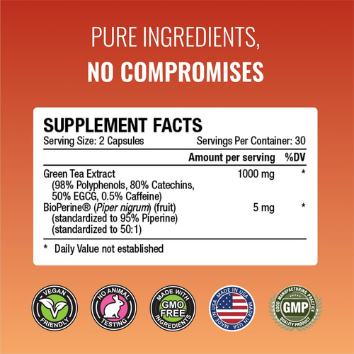Approved Science Metaboburn Té Verde Y Bioperine 60 Cápsulas