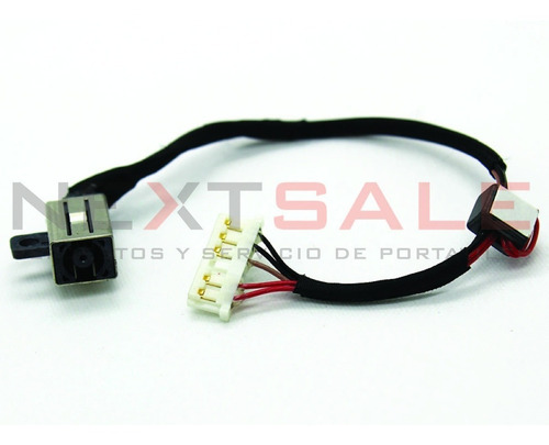 Imagen 6 de 6 de Cable Pin Carga Dc Jack Power Dell Vostro 3558 Dc30100vv00