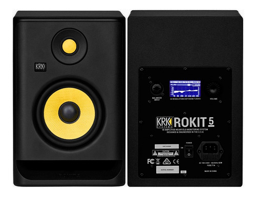 Krk Rokit 5 G4 Rp5g4 Monitores De Estudio Par Negro