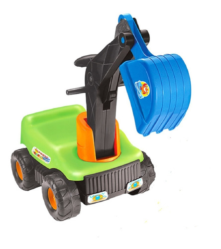 Maquina Trator Escavadeira Infantil Grande Brinquedo