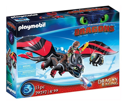 Playmobil 70727 Dragons Racing Hipo Y Desdentao