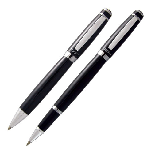 Juego Boligrafo Roller Sabonis 3043 Metal E/estuche 2 Pcs