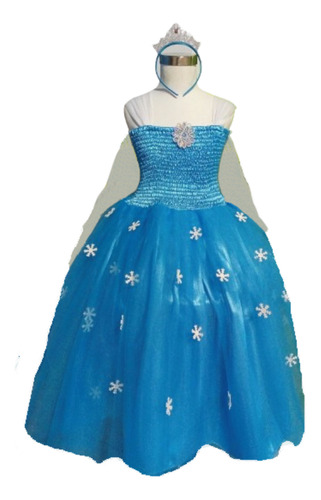 Disfraz Cosplay Souvenir  Elsa  Frozen  Elastizado 3  Niñas