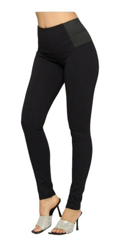 Leggins Mujer Tiro Alto Moda Casual Vestir Mayones Dama 