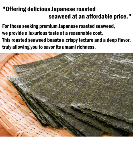 Algas Tostadas 20 Hojas Para Sushi Y Ramen 60 G