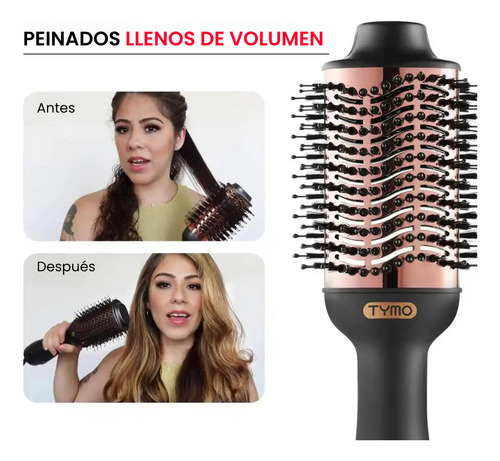 Cepillo Peine Alaciador Electrico Secadora de Aire Para Cabello Tymo Volumizer Peine Secador Alaciador Ionico 3 en 1