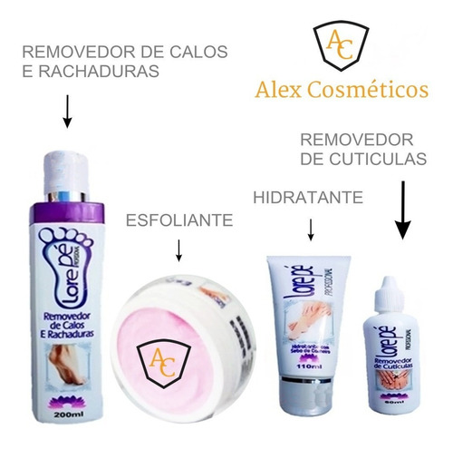 Kit Spa Para Os Pés Lorelay Unha Removedor De Calos 