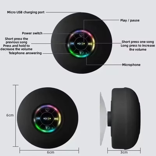 Z0hz Nuevo Altavoz Bluetooth Inalámbrico Impermeable Con