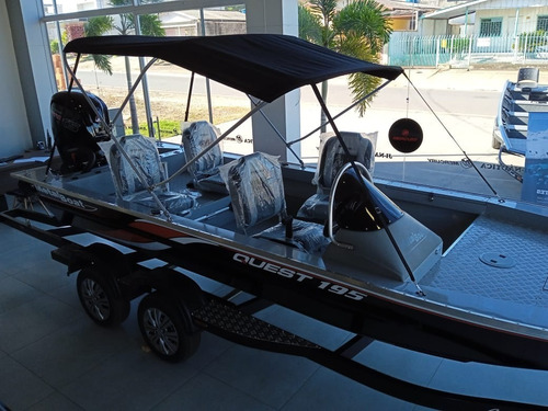 Lancha Metalboat Quest 195 Mercury 115 Reboque 2 Eixo