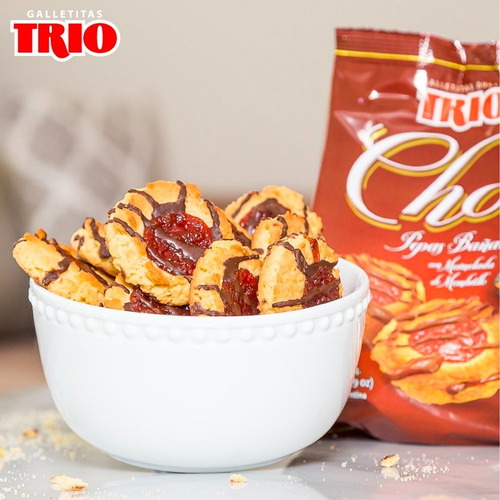 Galletitas Trio Trichoc Pepas Bañadas Dulces - Mejor Precio