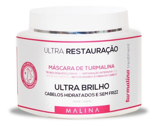 Mascara De Hidratacao Turmalina Ultra Brilho Treatment 500g