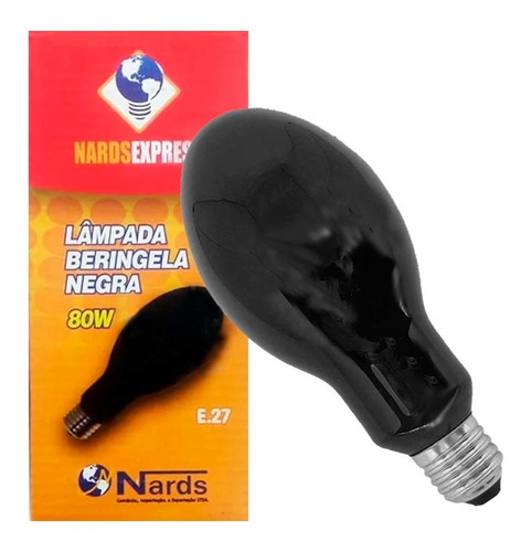 Imagem 1 de 8 de Lâmpada Luz Negra 80w Berinjela 220v/110v Soquete E27 Mista