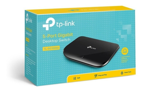 Switch Tp-link Gigabit Ethernet Tl-sg1005d 1000mbps 16gbit