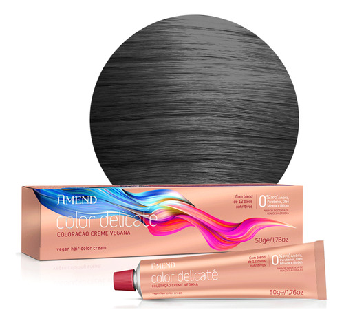 Kit Coloração Amend  Vegana color delicaté tom cinza para cabelo x 50g