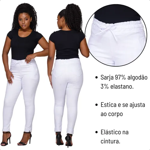 Calça branca best sale trabalho