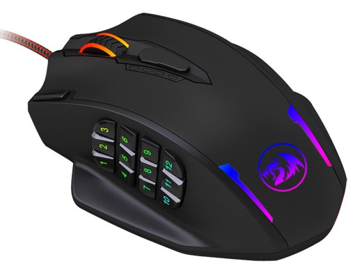 Mouse gamer de juego Redragon Impact M908 negro