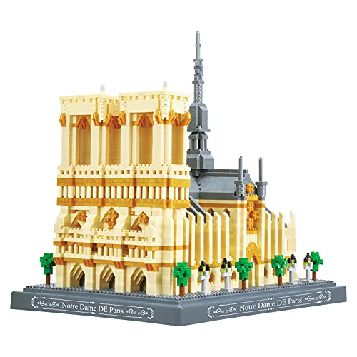 Micro Mini Bloques Notre Dame De París Set De Construc...