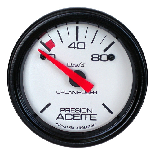 Presion Aceite Orlan Rober Classic 52mm Electrico 80psi 24v