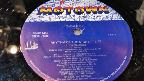 Debarge Rhythm Of The Night Vinilo Maxi Usa 1985 Buen Estado