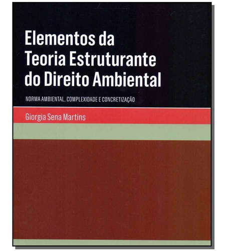 Elementos Da Teoria Est. Dto Ambiental - 01ed/18