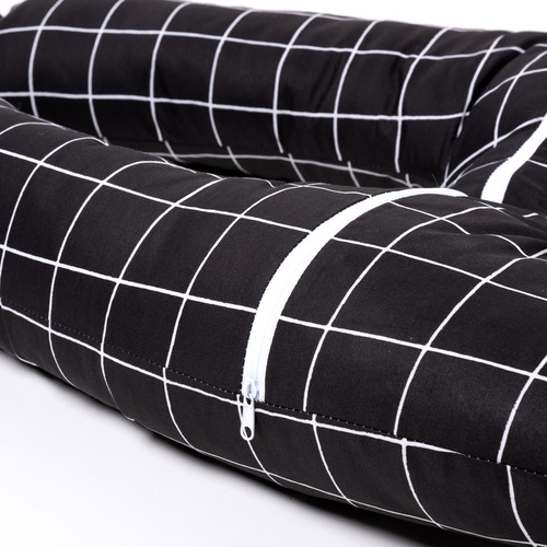 Almofada De Dormir Para Carro Com Almofada Para Queixo H Cor Preto Grid