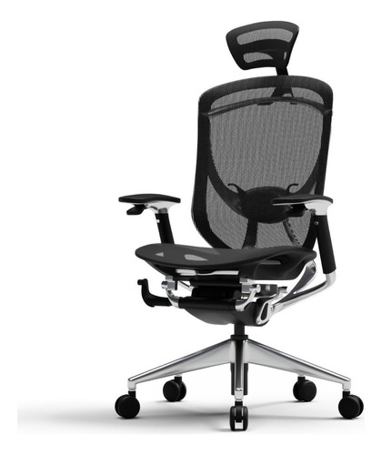 Cadeira de escritório DT3sports Heroica gamer ergonômica  preta