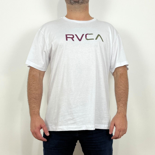 Camiseta Rvca Scanner Branco Tamanho Grande