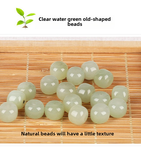 Pulsera Hecha A Mano Con Cuentas De Jade Hetiano Tipo Hielo
