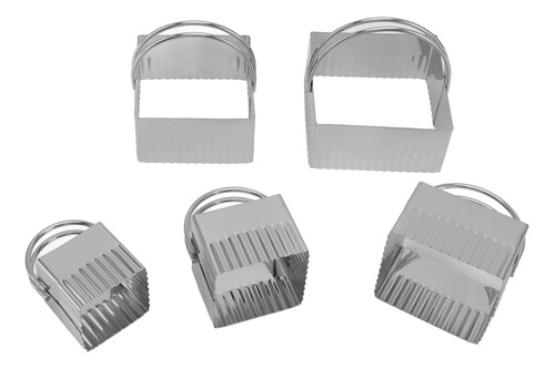 Molde Para Galletas, Juego De 5 Cortadores Con Mango De Acer