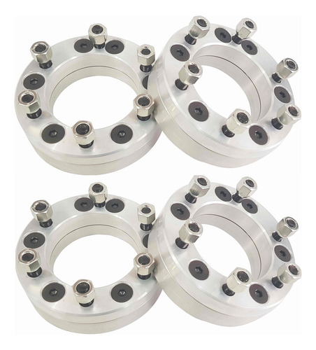 Kit 4 Adaptador Roda S10 51mm Furação 5x120,65 Para 6x139,7