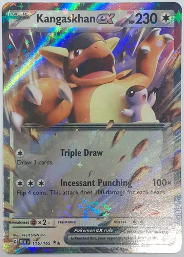 Kangaskhan Ex 115 165 Double 151 Pokemon Tcg