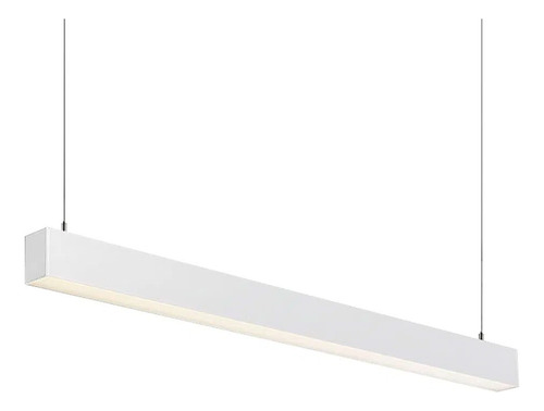 Luminaria Colgante Lineal Eco 40w Blanco 120cm Luz Neutra