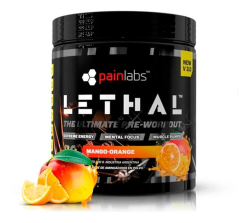 Pre Workout Lethal Painlabs X 300grs Maxima Energía 