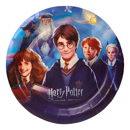 Harry Potter Vaso + Plato + Caja Cumpleaños Fiesta 20 Niños