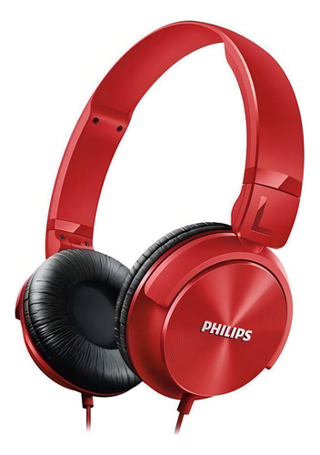 Fone De Ouvido Philips Shl3060 Headphone Substituto Shl3000 Cor Vermelho
