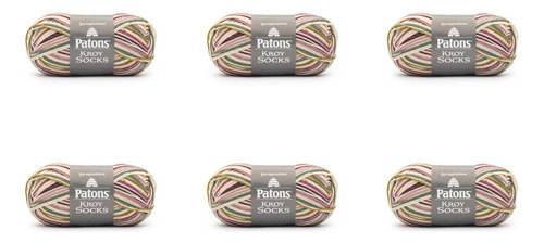 Patons Kroy Socks Yarn 50g Orquidea Medianoche 6 Unidad