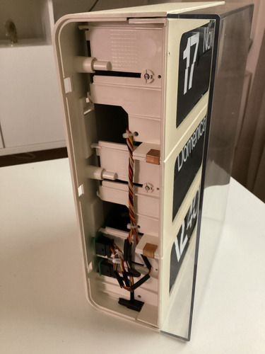 Reloj De Pared Diseño Solari Udine Dator V Italiano Flip (Usado)