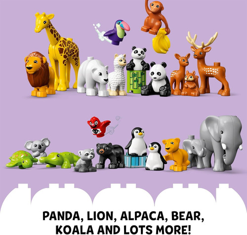 Lego Duplo Juego De Construcción De Animales Salvajes Del Mu