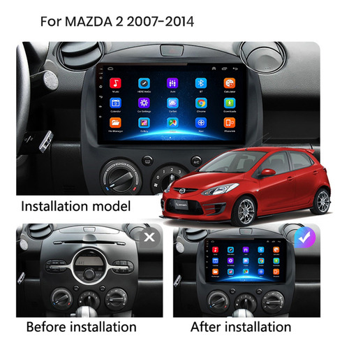 . Estéreo De Pantalla Android Mazda 2 2007-2014