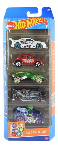 Hot Wheels Pack X5 Autos Mattel