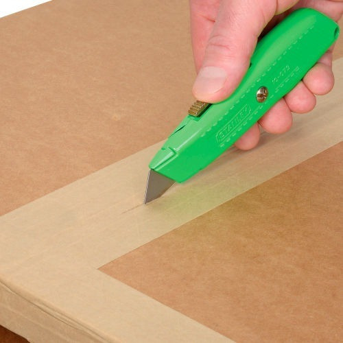 Cuchillo Retractil 3 Hojas Interlock (10-179), Stanley Color Verde Lima
