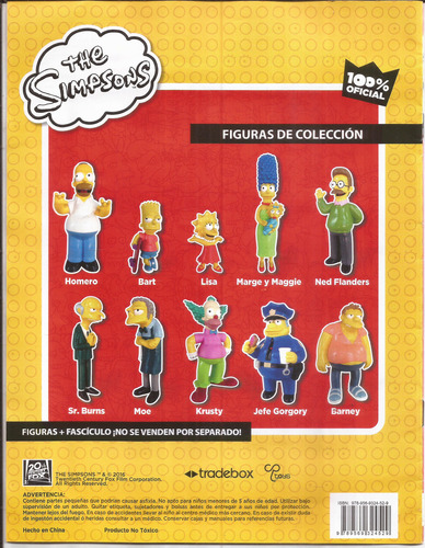 4 Muñecos De Los Simpsons Lisa Marge Sr,burns Y Moe