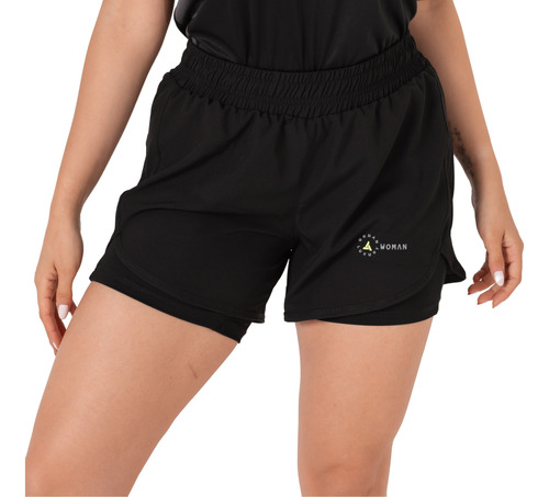 Short Con Calza Deportivo Mujer Microfibra Urban Luxury 